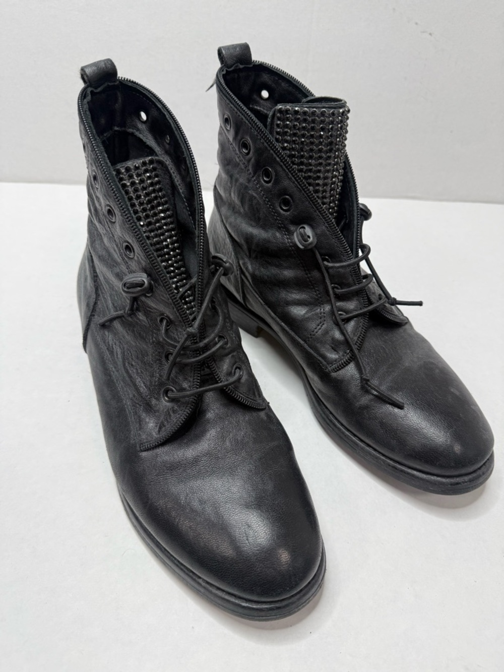 Sheridan Mia Black Spark Combat Boots